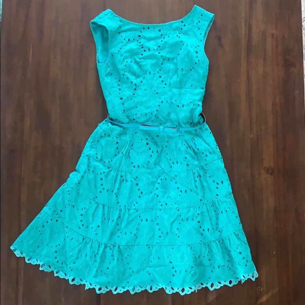 Nanette Lepore Teal/Green lace dress - size 0